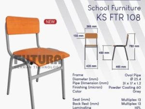 Kursi Sekolah Futura KS FTR 108 Golden Cherry