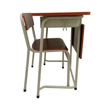 Selma Veda Set Kursi Meja Sekolah Abu abu putih